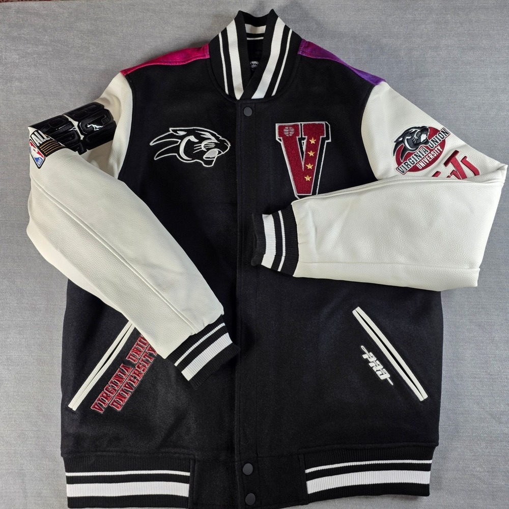 Pro Standard Virginia Union University NBA HBCU Classic Varsity Jacket Mens 2XL‎